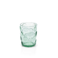 Het geëtste stippen waterglas - aqua