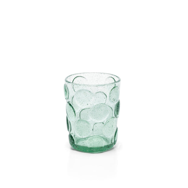 Het geëtste stippen waterglas - aqua