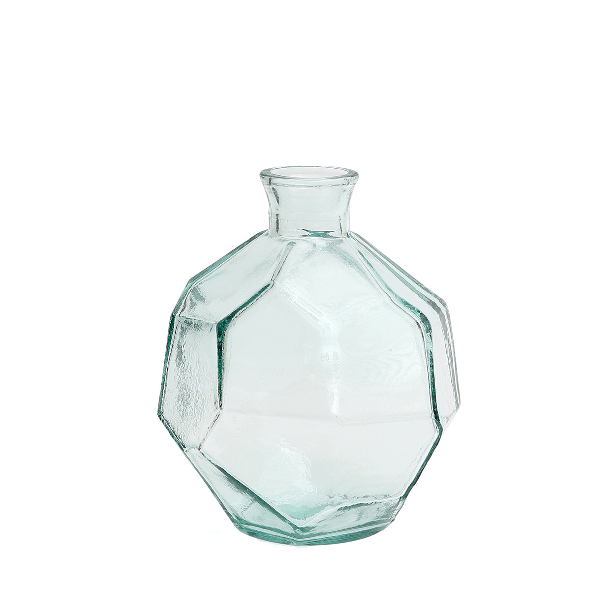 De ronde origamivaas - blauw