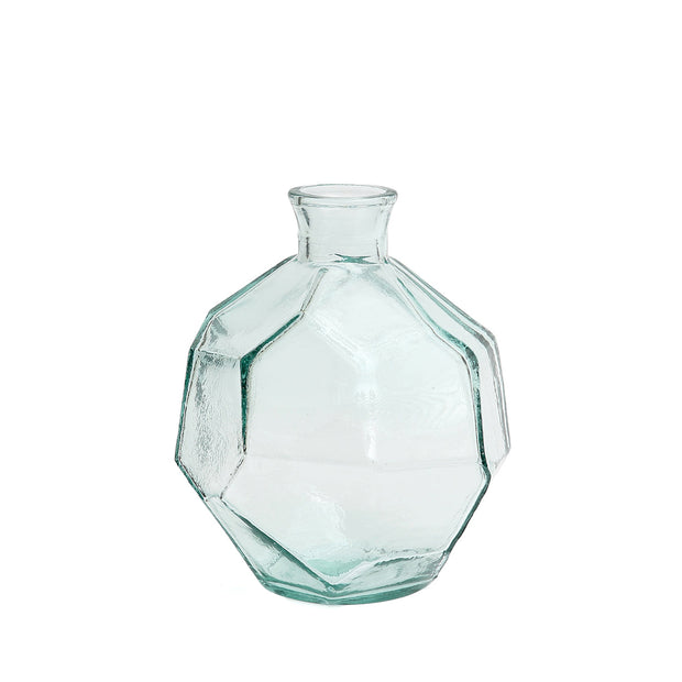 De ronde origamivaas - blauw