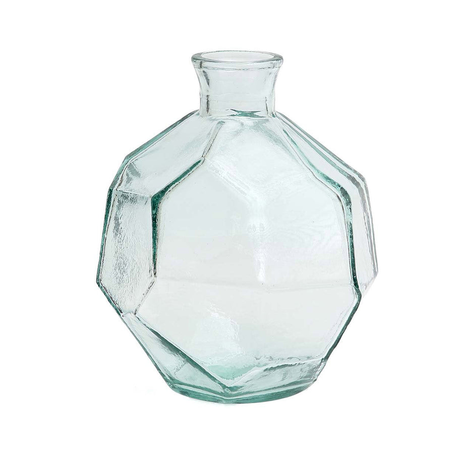 De ronde origamivaas - blauw
