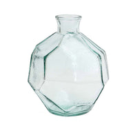 De ronde origamivaas - blauw