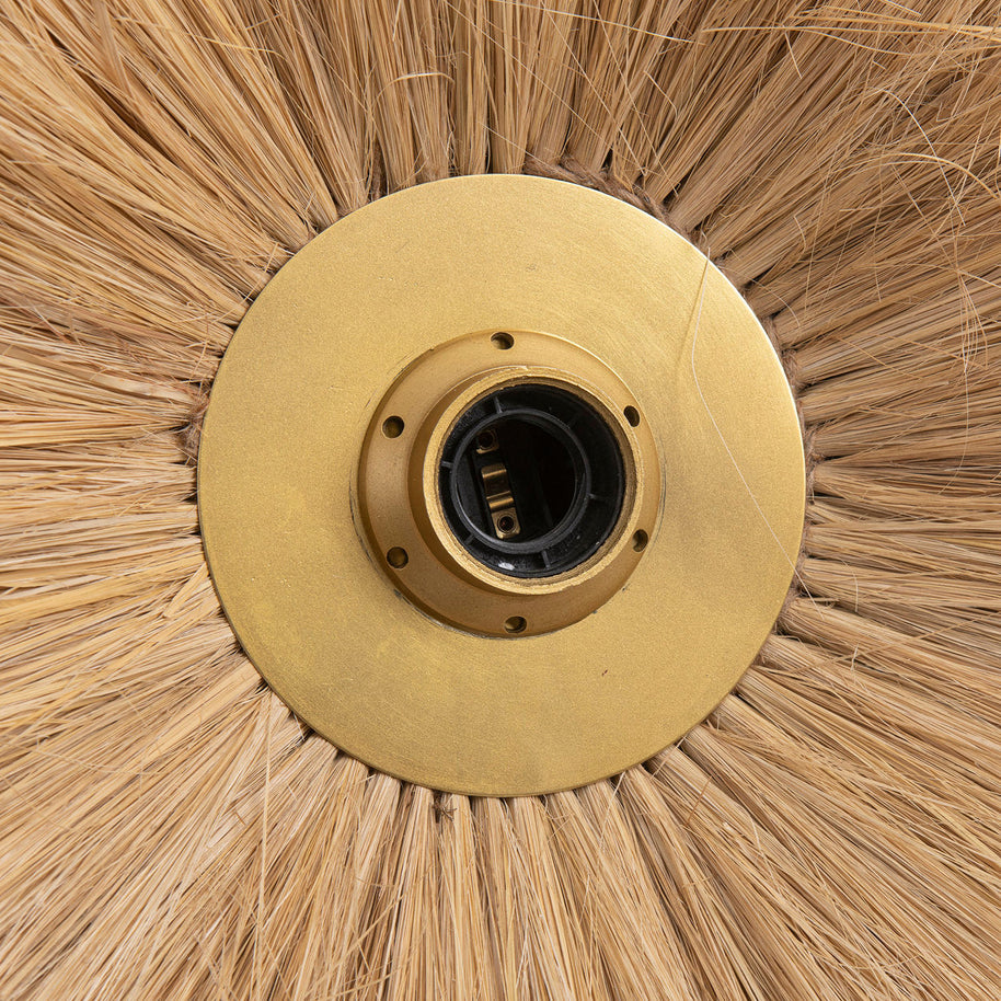 De Double Trouble wandlamp - naturel goud - M