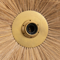 De Double Trouble wandlamp - naturel goud - M