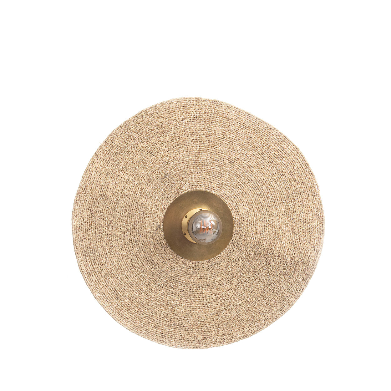De Let's Groove wandlamp - natuurmessing - M