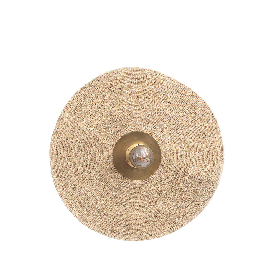 De Let's Groove wandlamp - natuurmessing - M