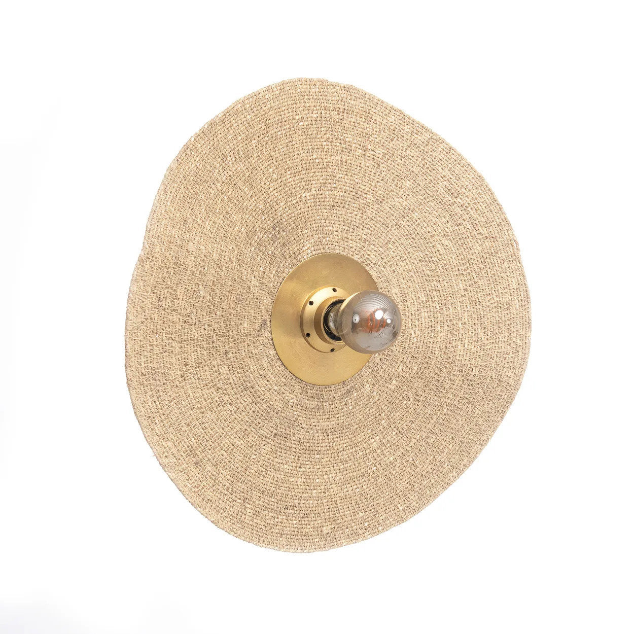 De Let's Groove wandlamp - natuurmessing - M