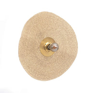 De Let's Groove wandlamp - natuurmessing - M