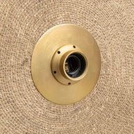 De Let's Groove wandlamp - natuurmessing - M