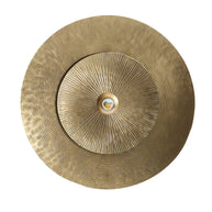 Dubbele Volle Maan Wandlamp - Messing - M