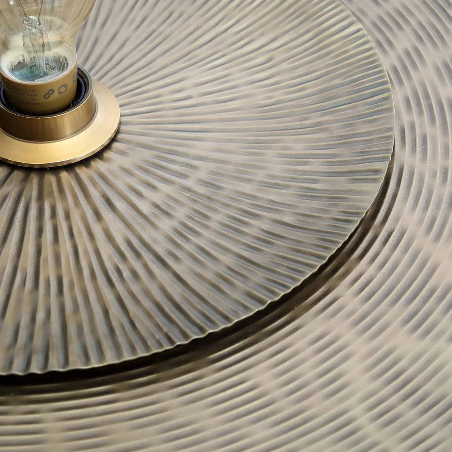 Dubbele Volle Maan Wandlamp - Messing - M