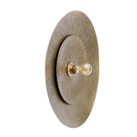 Dubbele Volle Maan Wandlamp - Messing - M