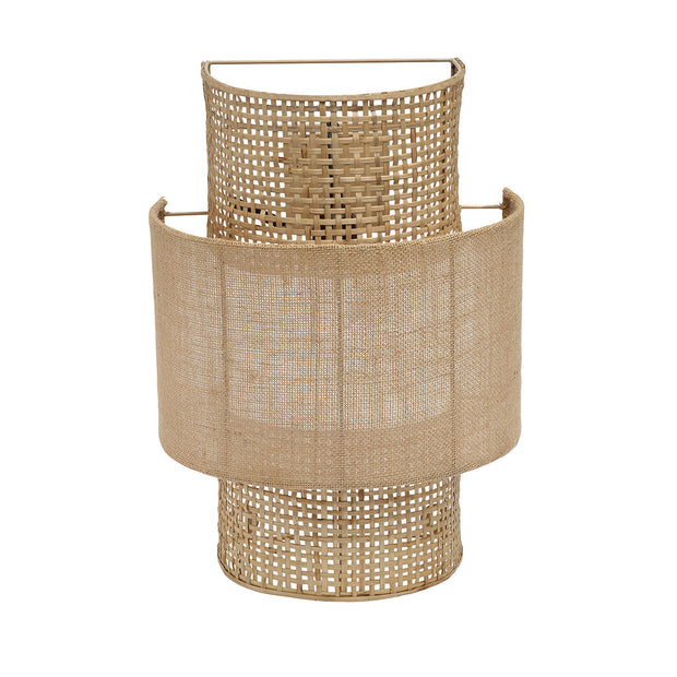 De Bolly Jute Wandlamp - Naturel - M
