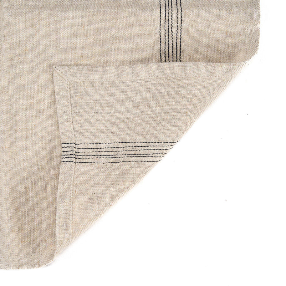 De Lint Biscuit-servet - natuurlijk zwart - 45x45