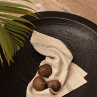 De Lint Biscuit-servet - natuurlijk zwart - 45x45