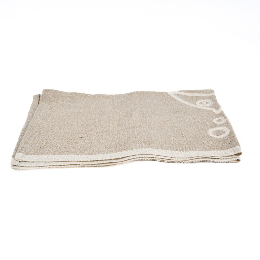 The Linen Fish Keukendoek - naturel wit - 50x70 cm