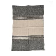De Linnen Dash keukendoek - naturel/zwart - 50x70