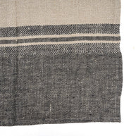 De Linnen Dash keukendoek - naturel/zwart - 50x70