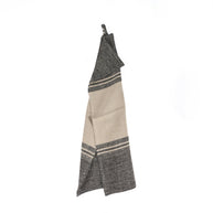 De Linnen Dash keukendoek - naturel/zwart - 50x70