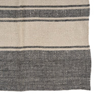 Linnen Smudge keukendoek - naturel/zwart - 50 x 70 cm