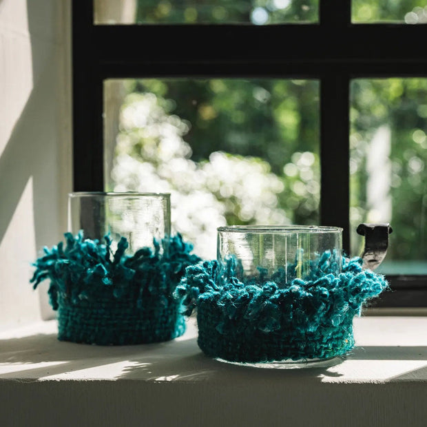 De Oh My Gee Kaarsenhouder - Aqua - M