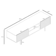 Sense tv-meubel - walnoot