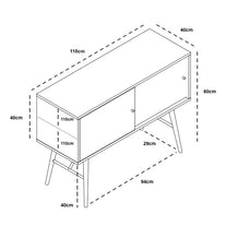 Dawn dressoir - 2 schuifdeuren