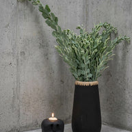 De Stiekeme Vaas - Zwart Naturel - M