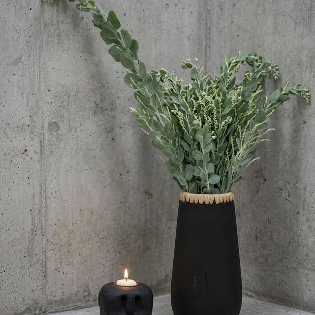 De Stiekeme Vaas - Zwart Naturel - M