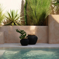 The Styly Vaas - Zwart/Naturel - L