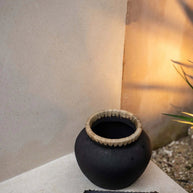 De Styly Vaas - Zwart Naturel - S