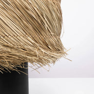 De Pandan tafellamp - zwart/naturel