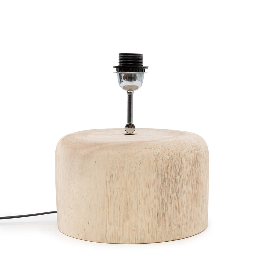 Teakhouten tafellampvoet - naturel