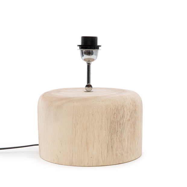 Teakhouten tafellampvoet - naturel