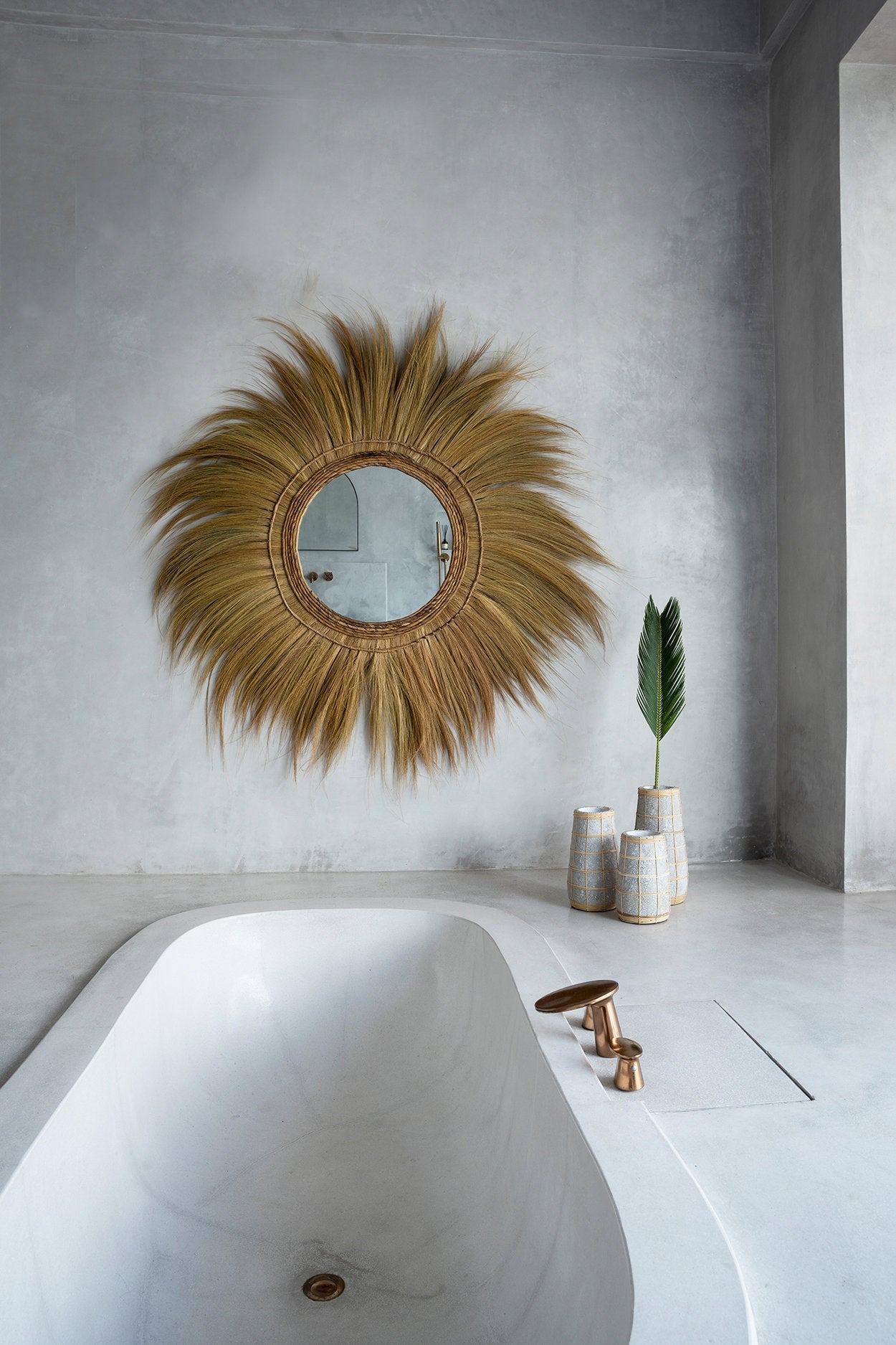 De Cutie-vaas - beton naturel - L