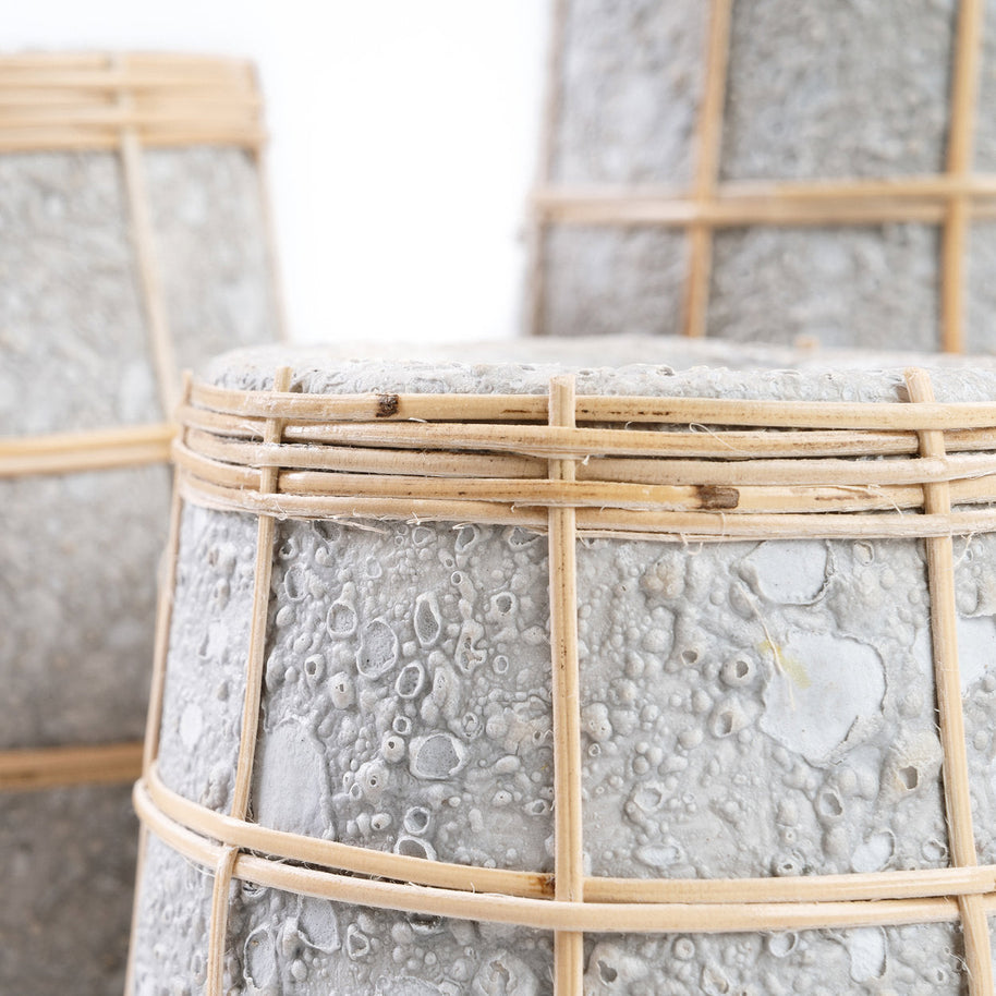 De Cutie-vaas - beton naturel - L