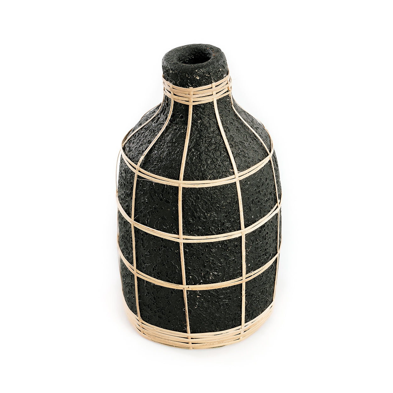 De Whoopy Vaas - Zwart/Naturel - L