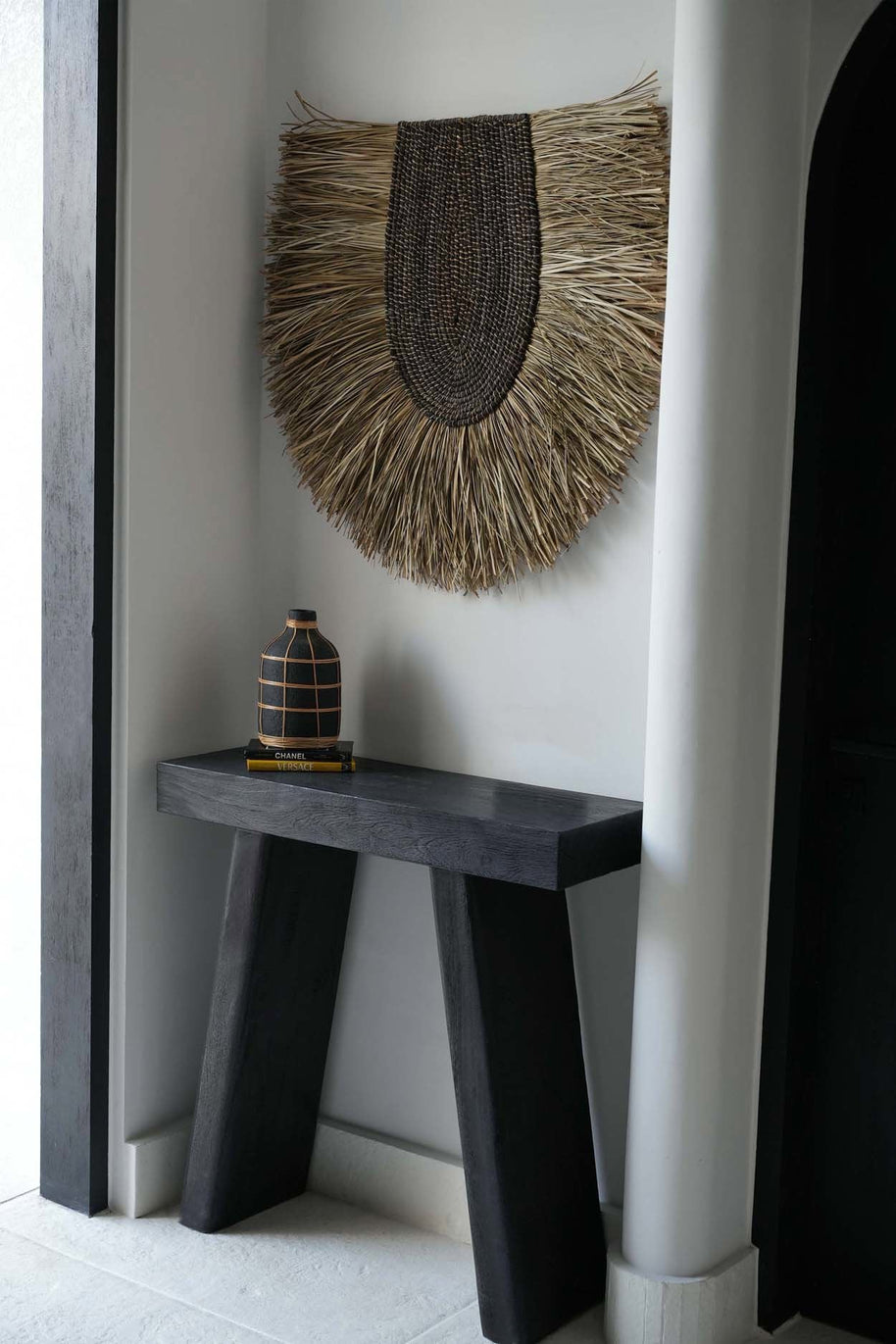De Whoopy Vaas - Zwart/Naturel - L