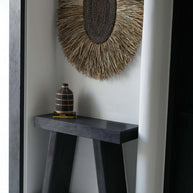 De Whoopy Vaas - Zwart/Naturel - L
