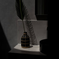 De Whoopy Vaas - Zwart/Naturel - L