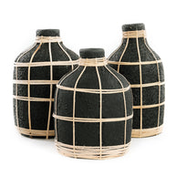 De Whoopy Vaas - Zwart/Naturel - L
