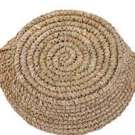 De raffia mand-dienbladen - naturel - S
