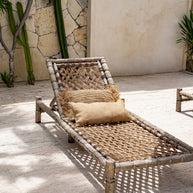 De jute kussenhoes - naturel - 30x60