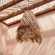 De Abaca kwallenhanger - naturel - M