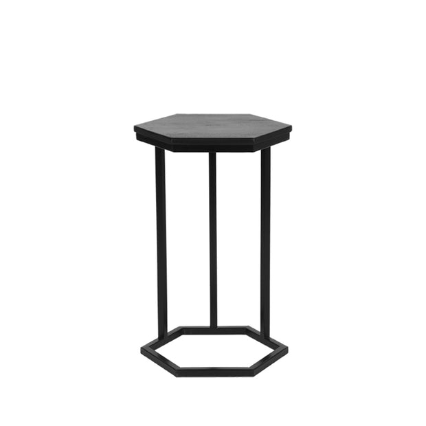 D-MAXX Bijzettafel Slide - Zwart - Mangohout