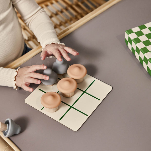 Tic Tac Toe met paddenstoelen