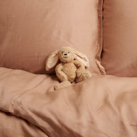 Coco & Cici - Tencel keper dekbedovertrek 120 x 150 cm - 1-persoons beddengoed - kinderbeddengoed - Lyocell - hypoallergeen & extra zacht - perzik