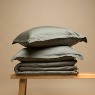 Coco & Cici - TENCEL Twill dekbedovertrek olijfgroen | + 2 kussenslopen 60x70