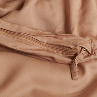 Coco & Cici - Tencel-twill dekbedovertrek 200 x 220 cm - 2-persoonsbeddengoed - perzik - lyocell - ritssluiting & extra zacht - 2 kussenslopen (60x70)