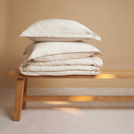 Coco & Cici twill dekbedovertrek beige | incl. 2 kussenslopen 60x70